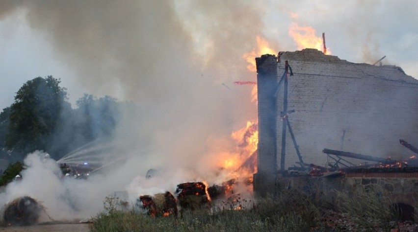 Pożar w miejscowości Szwałk