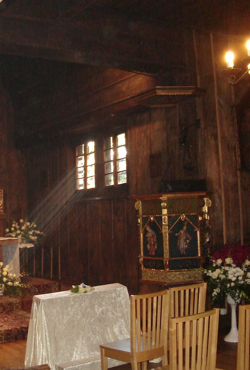 wystrój kościoła przed jednym ze ślubów :-)