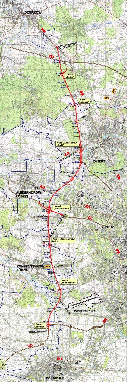 Unieważniono przetarg na budowę trasy S14. Kiedy powstanie zachodnia obwodnica Łodzi?
