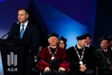 Kraków. 100-lecie Akademii Górniczo-Hutniczej. W uroczystości wziął udział prezydent Andrzej Duda [ZDJĘCIA]