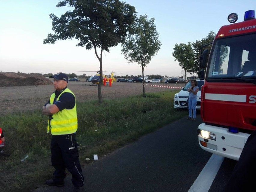 Wypadek w Budzyniu. Bus zderzył się z samochodem osobowym, 4 osoby zostały ranne