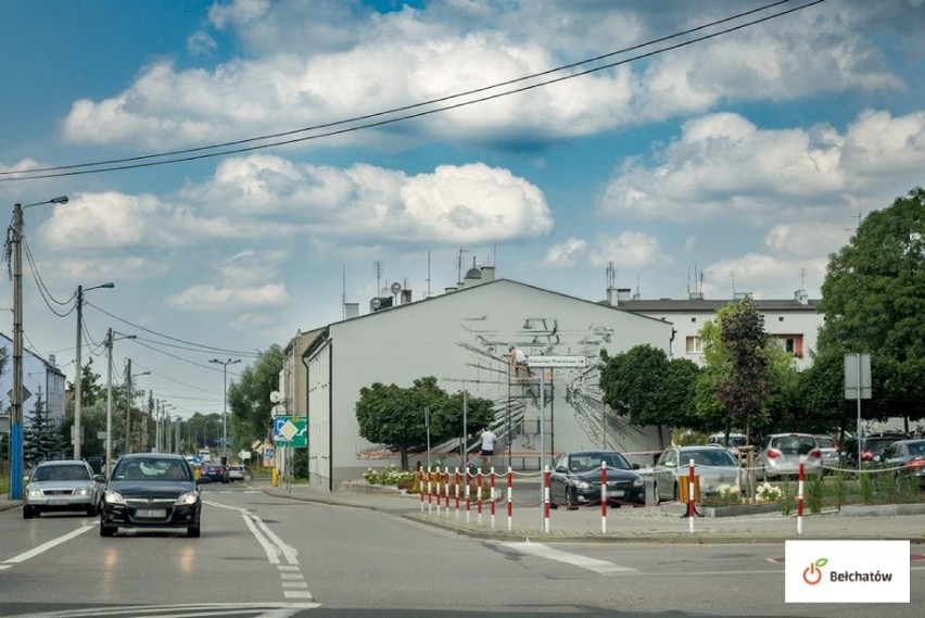 Na koljnym budynku powstaje mural. Ozdobią one Kamienice...