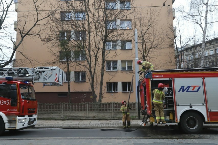 Do pożaru doszło w boku przy ul. Kościuszki 181