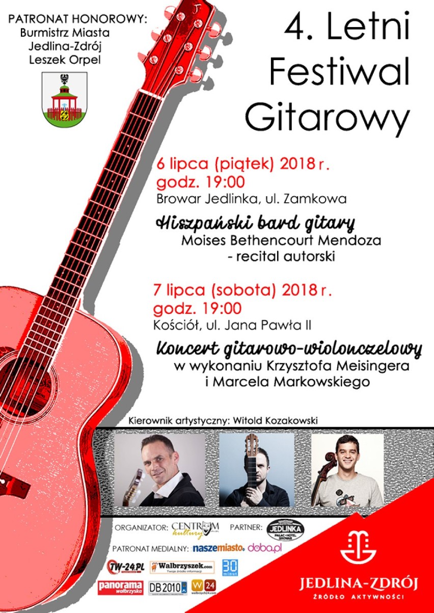 Program 4. Letniego Festiwalu Gitarowego w Jedlinie-Zdroju