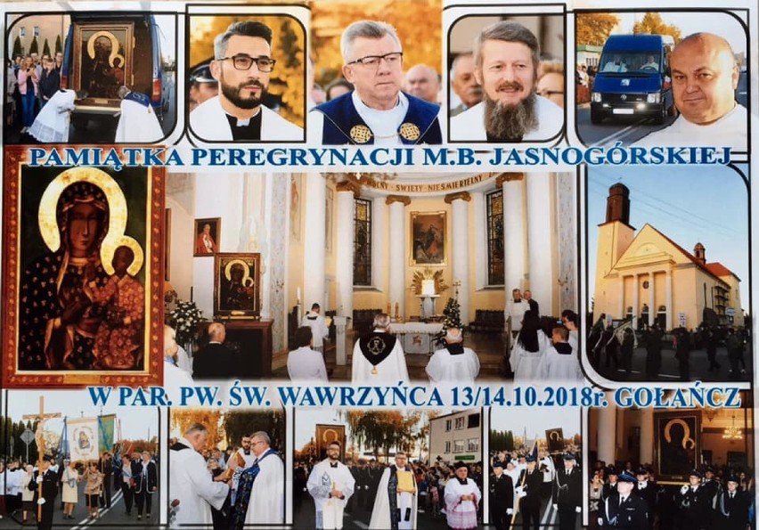Tłumy mieszkańców Gołańczy witały obraz Matki Boskiej Częstochowskiej [ZDJĘCIA] 