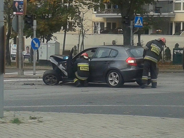 Wypadek na ul. Redłowskiej w Gdyni