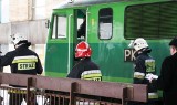 Pozorowana katastrofa kolejowa na Majdanach w Kutnie