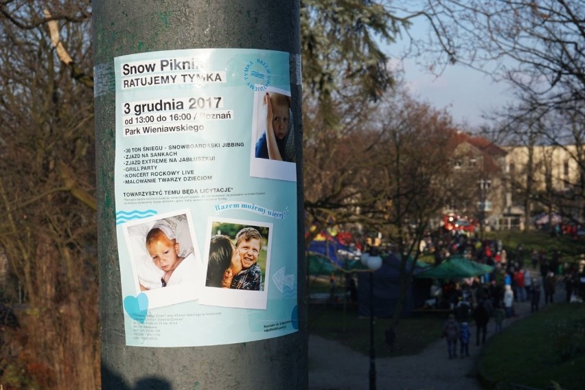 Poznań: Śnieg w parku Wieniawskiego. To piknik dla Tymka! [ZDJĘCIA]