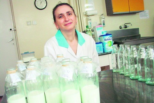 Agata Zawiła w kuchni mlecznej w wadowickim szpitalu pracuje od ukończenia 20. roku życia