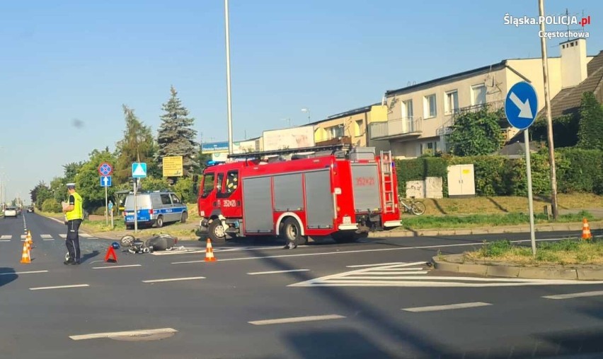 Do wypadku doszło na skrzyżowaniu ulicy Obrońców Westerplatte z ulicą Kisielewskiego w Częstochowie