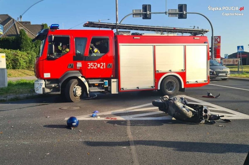 Do wypadku doszło na skrzyżowaniu ulicy Obrońców Westerplatte z ulicą Kisielewskiego w Częstochowie