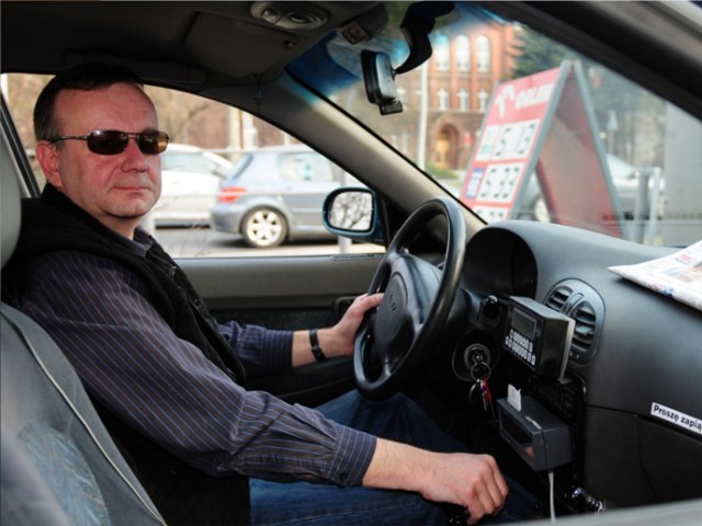 Marek Firch, taksówkarz z Radio Taxi Zrzeszeni