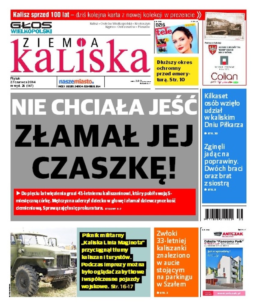 Okładka najnowszego wydania Ziemi Kaliskiej