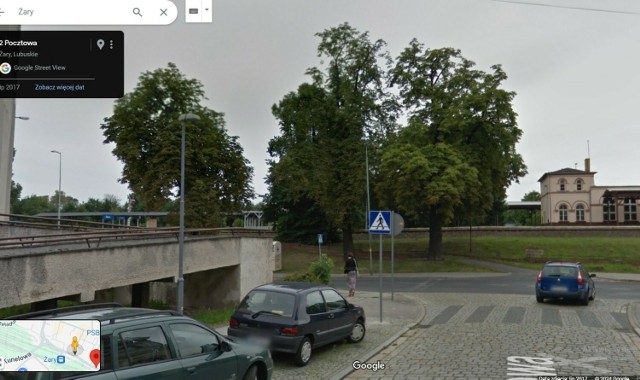 W Żarach było kiedyś więcej zieleni. Zobaczcie obrazki z kamer z Google Street View  sprzed kilku lat