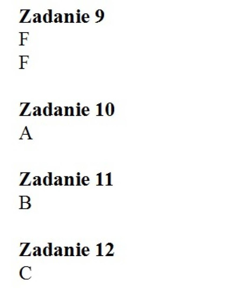 Odpowiedzi egzamin gimnazjalny 2015 matematyka