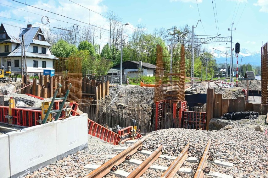 Budowa przejścia podziemnego przy stacji PKP w Poroninie