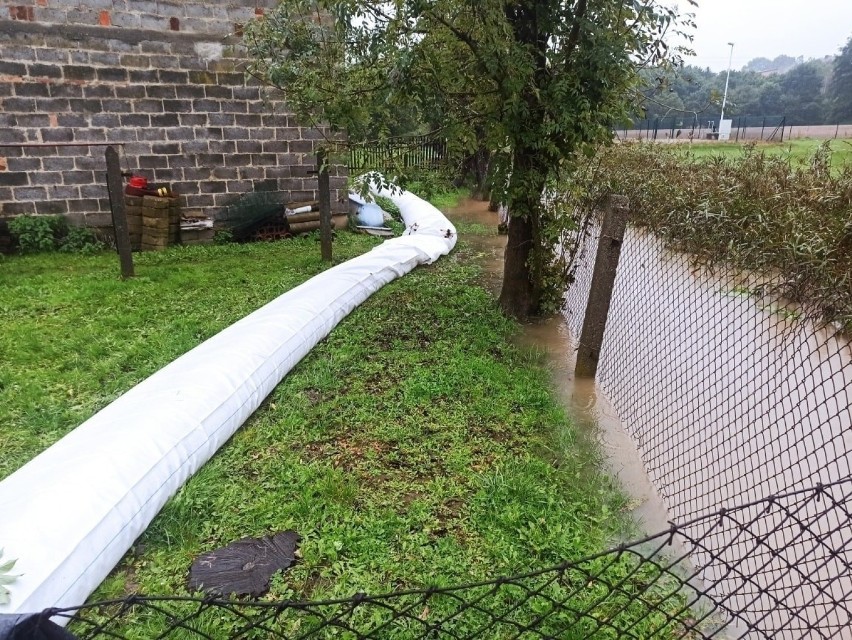 Powódź w Krzyżanowicach. Zalana Skalna w Rybniku