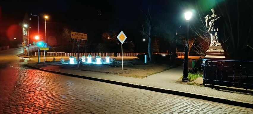 Szprotawski park i okolice pomnika św. Jana Nepomucena...