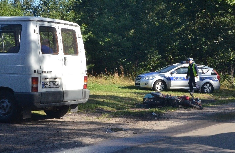 Motocyklista zderzył się z busem na ul. Szczecińskiej