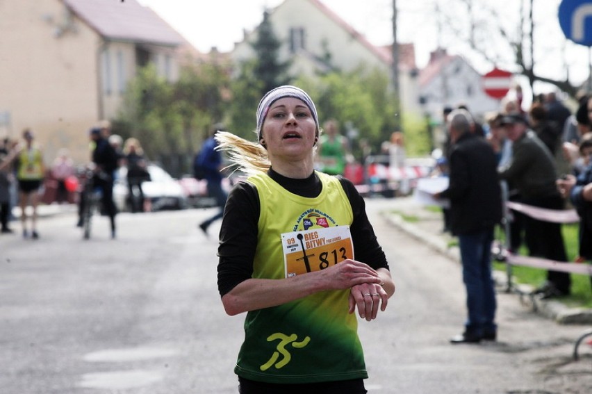 Bieg Bitwy pod Legnicą , na zdjęciu Anna Ficner