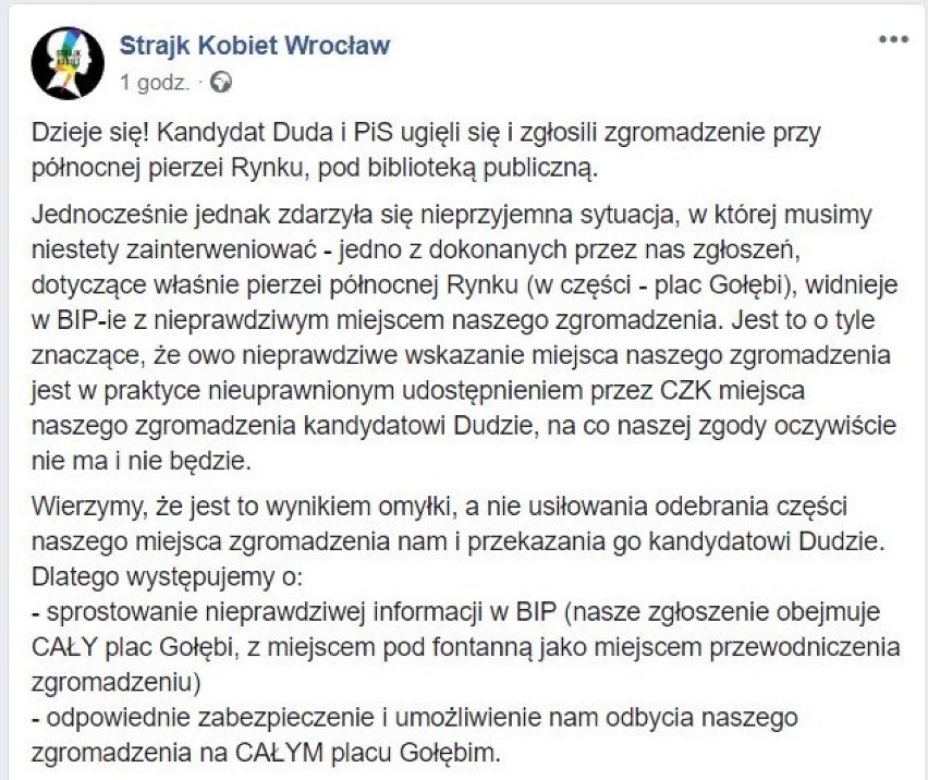 "Rynek jest nasz!" Wrocławianie szykują się na wizytę Andrzeja Dudy