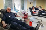 W Walentynki policjanci z Wałbrzycha oddawali krew – dar życia!