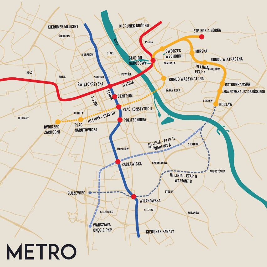 W Warszawie powstanie III linia metra