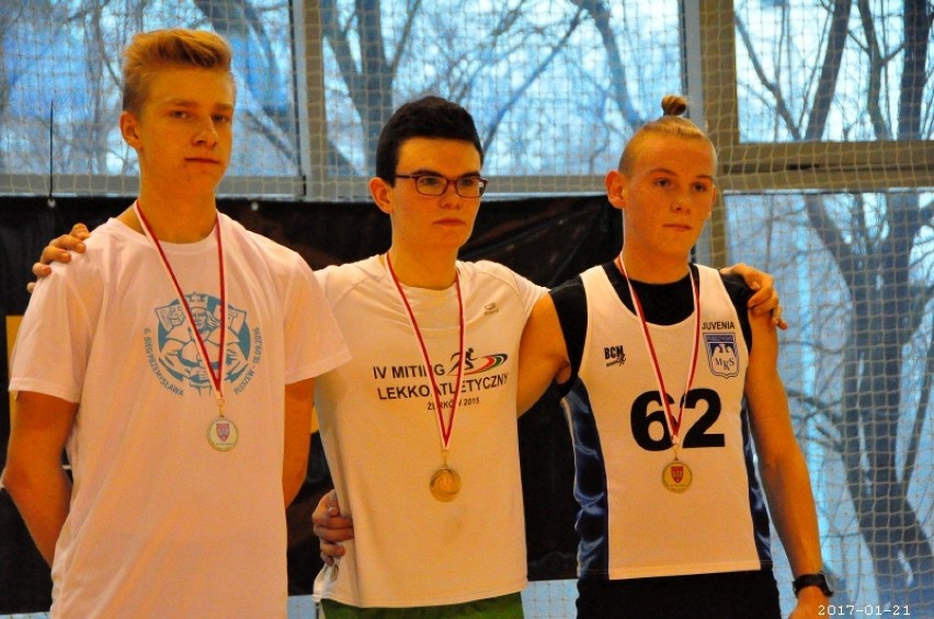 Lekkoatleci LKS-u OSiR Pleszew na halowych mistrzostwach w Kaliszu