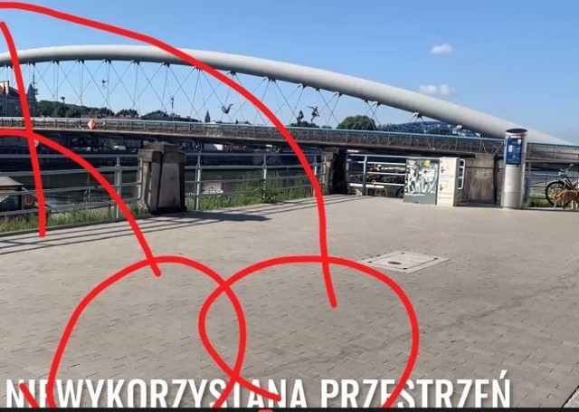 Bazgroły umieszczone na prezentacji