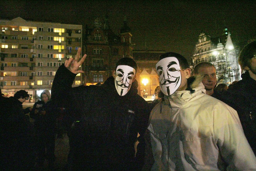 Protest przeciwko ACTA przeszedł przez centrum Legnicy, zobaczcie zdjęcia