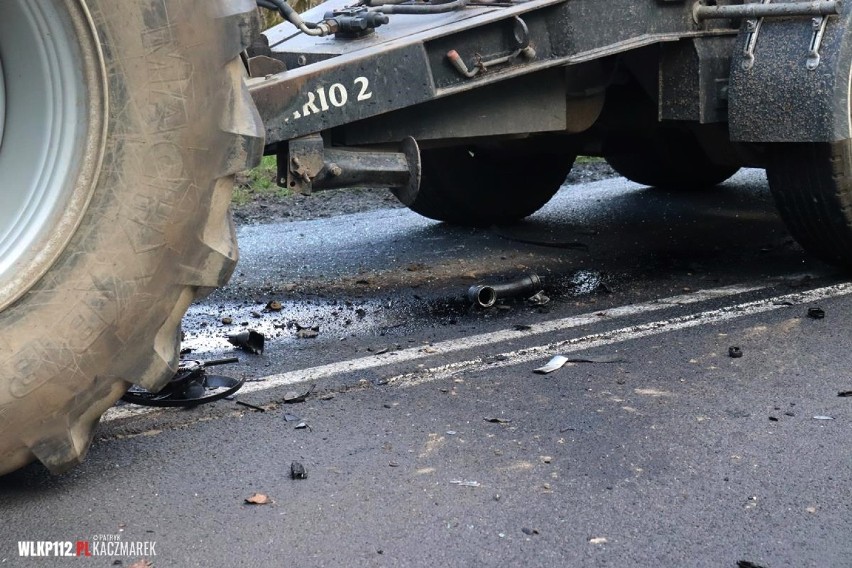 Wypadek na trasie Grodzisk - Kamieniec. Przyczyną była nadmierna prędkość 