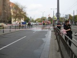 Wyciek gazu na placu Nankiera we Wrocławiu