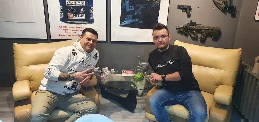 Na zdjęciu od lewej Michał Górski i Michał Leśniak z Moto...