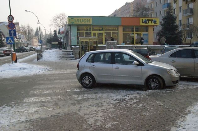 Łańcut, ul. 3 Maja. Powtórka z rozrywki - połowa przejścia...