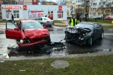 Wypadek na Bielskiej. Cztery osoby pojechały do szpitala