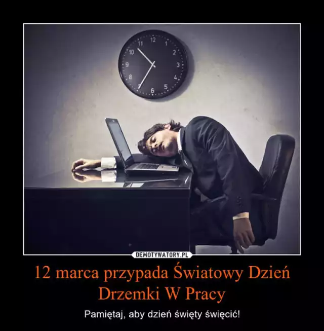 ŚWIATOWY DZIEŃ DRZEMKI W PRACY 2018