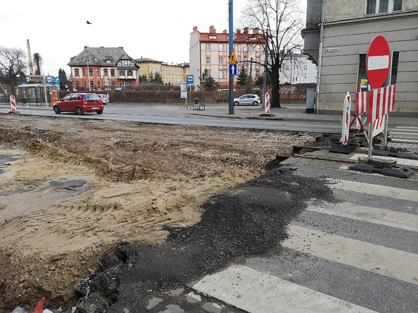 Remont sieci tramwajowej na ul. Chełmińskiej w Grudziądzu
