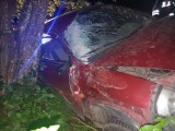 Wypadek na trasie Przebendowo-Brzeźno Lęborskie. Samochód uderzył w drzewo