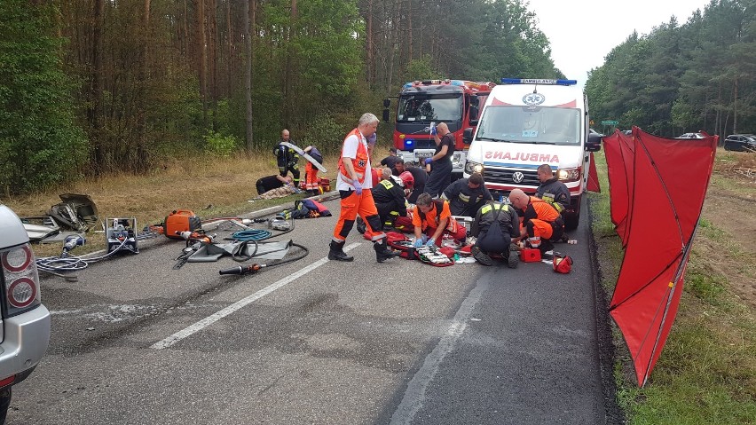 Wypadek na drodze Trzcianka - Kuźnica Czarnkowska