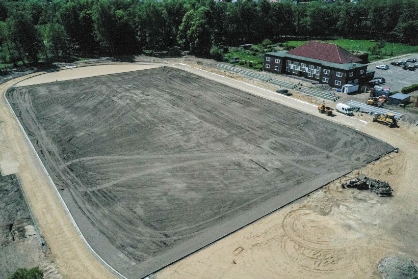 Remont stadionu  - Sławno