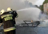 Pożar chlewni w Linowie pow. grudziądzki