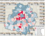 Miasta w Łódzkiem coraz mniejsze