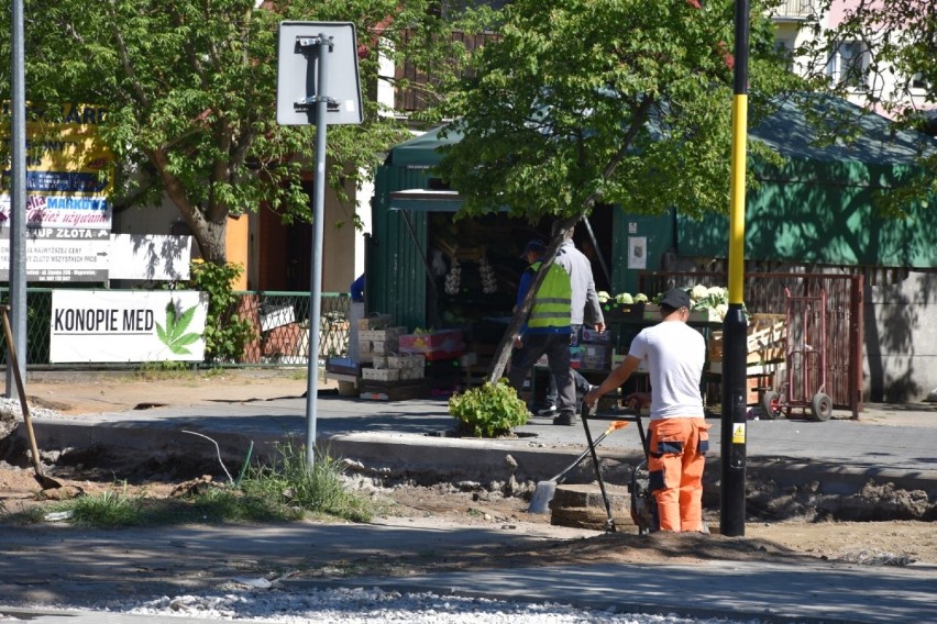 Wągrowiec. Trwają prace na zamkniętej ulicy Słowackiego. Jak wygląda ich postęp? 