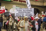 Protest przeciwko polityce rządu Tuska w Bydgoszczy [Zdjęcia]