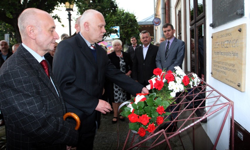 Stary Sącz – Tablica w piątą rocznicę wizyty prezydenta RP Lecha Kaczyńskiego