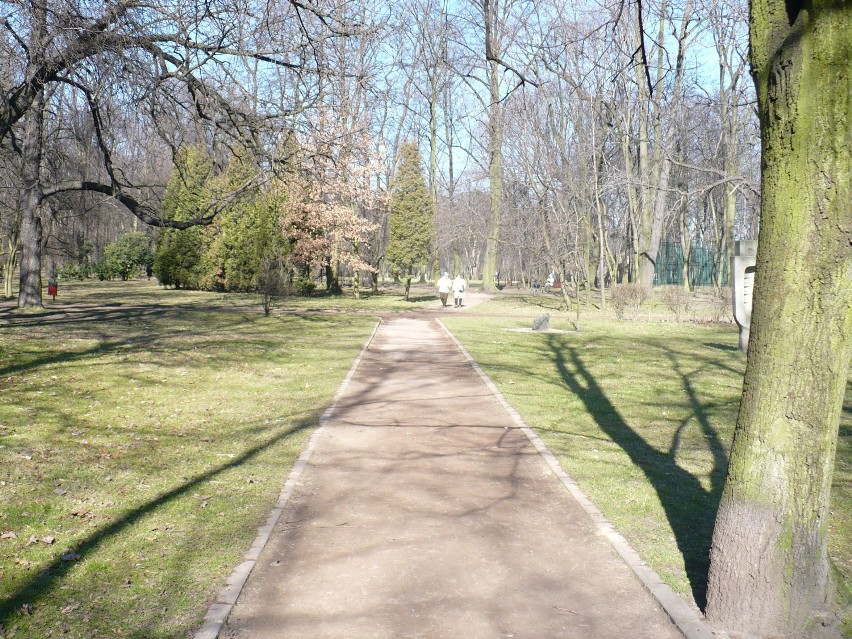 Park miejski im. F. Kachla w Bytomiu marzec 2014