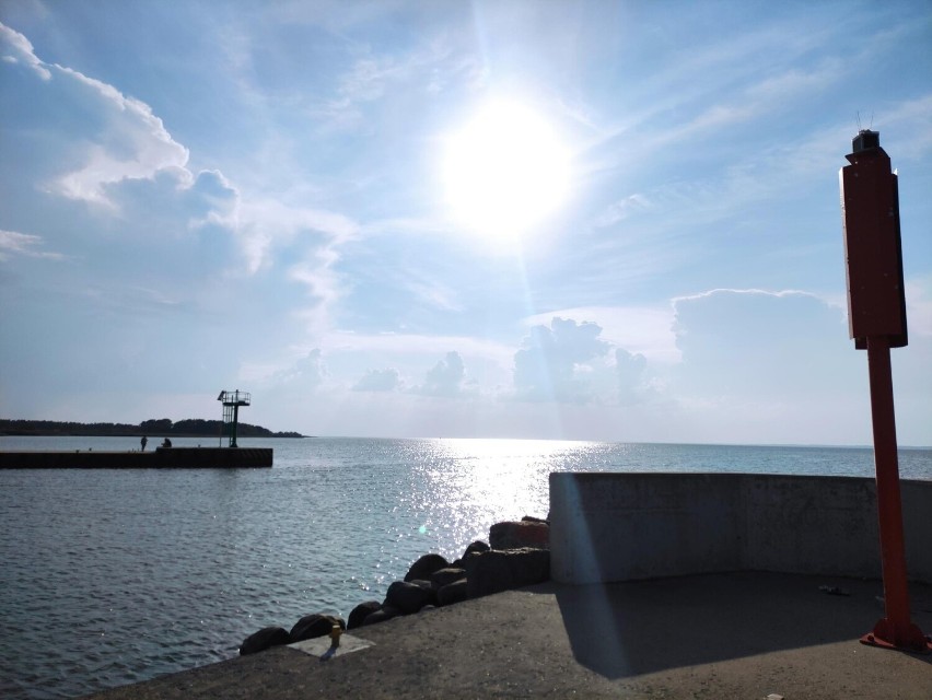 Tolkmicko. Port morski i plaża