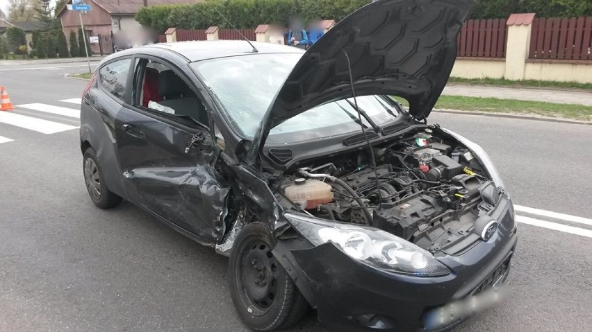 Dąbie: Wypadek na skrzyżowaniu przy ulicy Nadrzecznej