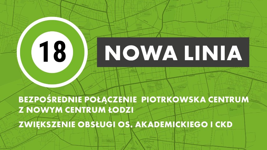 Zmiany w komunikacji MPK Łódź w 2018: tramwaj linii 18