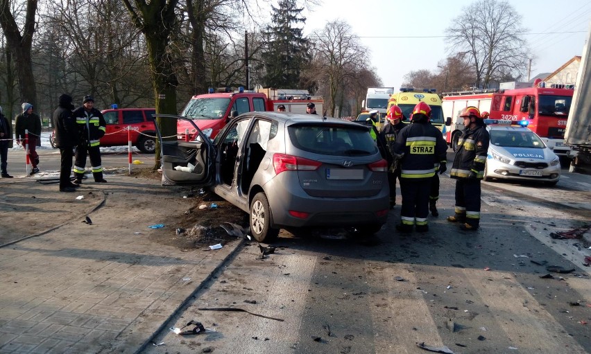 Wypadek na ulicy Kaliskiej w Opatówku